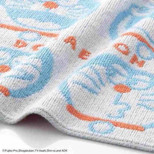 ドラえもん ミニタオル フルフィーコットン タオルハンカチ フェイス MiRAi ブルー 藤子F不二雄 タオル美術館 かわいい プレゼント