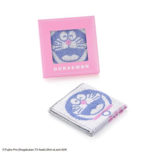 ドラえもん グッズ ミニタオル アニメキャラクター フルフィーコットン タオルハンカチ フェイス MiRAi パープル 藤子F不二雄