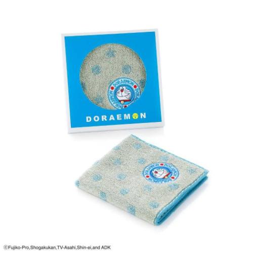 ドラえもん ミニタオル タオルハンカチ ポップ MiRAi ブルー 藤子F不二雄 タオル美術館 かわいい プレゼント