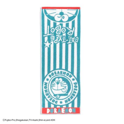 ドラえもん 藤子F不二雄 アニメキャラクター フェイスタオル フルフィーコットン コンパクトタオル ステッカー MiRAi タオル美術館