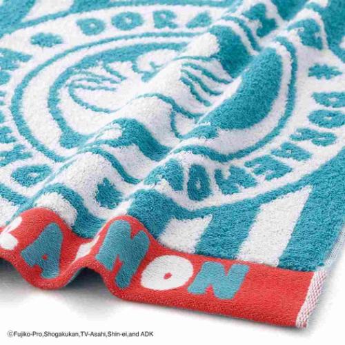 ドラえもん 藤子F不二雄 アニメキャラクター フェイスタオル フルフィーコットン コンパクトタオル ステッカー MiRAi タオル美術館