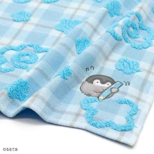 コウペンちゃん グッズ ミニタオル キャラクター ガーゼパイル タオルハンカチ 君にはなまる ブルー LINE FRIENDS