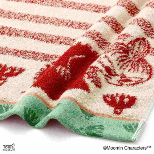 ムーミン グッズ フェイスタオル キャラクター フルフィーコットン コンパクトタオル なにか見つけた リトルミイ 北欧