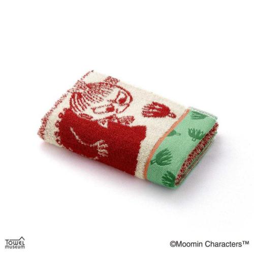 ムーミン グッズ フェイスタオル キャラクター フルフィーコットン コンパクトタオル なにか見つけた リトルミイ 北欧