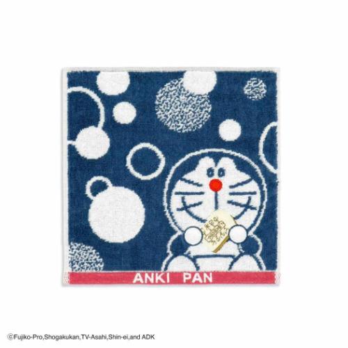 ドラえもん アニメキャラクター ミニタオル フルフィーコットン タオルハンカチ アンキパン MiRAi ネイビー 藤子F不二雄 グッズ