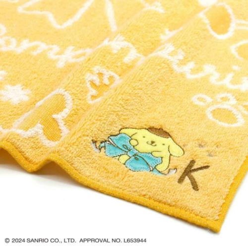 ポムポムプリン グッズ ミニタオル キャラクター フルフィーコットン タオルハンカチ ビッグリボン K サンリオ