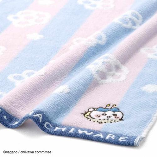 ちいかわ グッズ ループタオル ハチワレ キャラクター 無撚糸スチームシャーリングループ付きウォッシュタオル