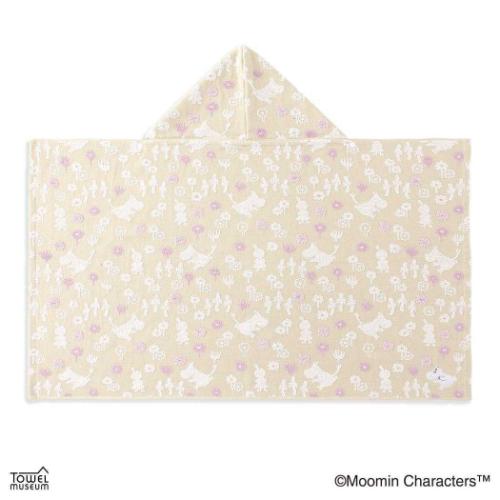 ムーミン ビッグタオル フルフィーコットンガーゼパイルフード付バス