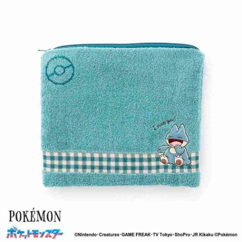 ポケットモンスター ポケモン キャラクター コスメポーチ スチームシャーリング無撚糸ポーチ I choose you ゴンベ ブルー 爆買