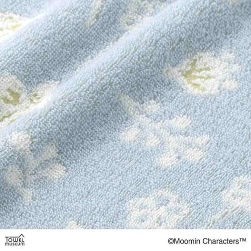 ムーミン グッズ ベビービブ キャラクター フルフィーコットン スタイ 幸せいっぱい ブルー 北欧