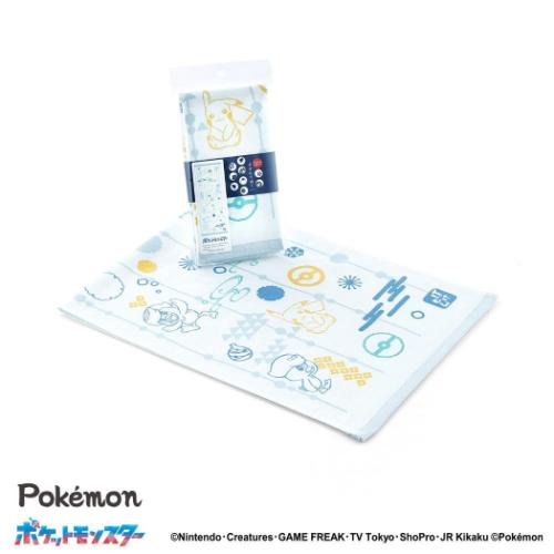 ポケットモンスター 手拭い 手ぬぐいタオル ともだちといっしょ ブルー ポケモン タオル美術館