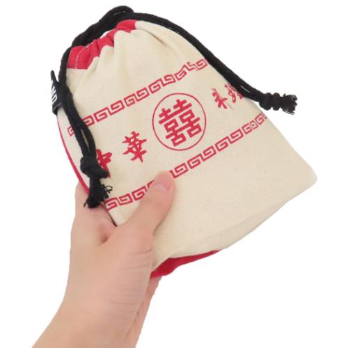 巾着袋 AND PACKABLE 巾着ポーチ KPO チュウカソバ RD 小物入れ