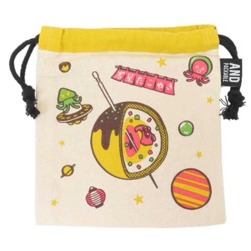 巾着ポーチ KPO AND PACKABLE 巾着袋 テクノプライム ワクセイタコヤキ NT グッズ