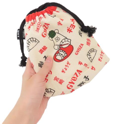 巾着袋 AND PACKABLE 巾着ポーチ KPO ギョーザ NT テクノプライム 小物入れ