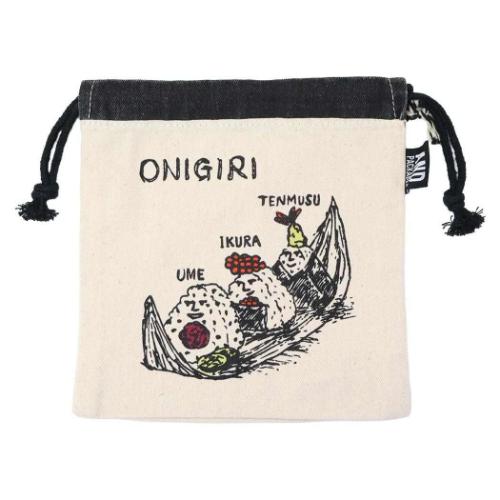 巾着袋 AND PACKABLE 巾着ポーチ KPO ONIGIRI NT 爆買
