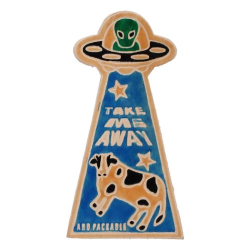 革しおり ブックマーク レザーUFO テクノプライム 栞