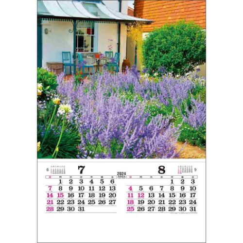 壁掛けカレンダー2024年 トーハン DX イングリッシュ ガーデン 2024 Calendar トーダン｜cinemacollection｜04