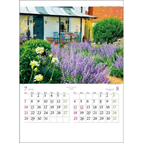 壁掛けカレンダー2024年 イングリッシュ ガーデン 2024 Calendar トーダン フォト｜cinemacollection｜04