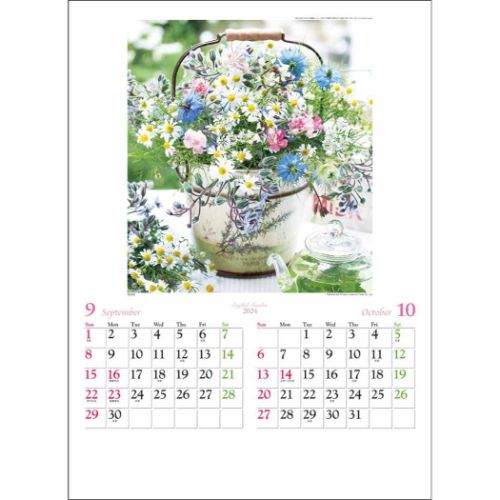 壁掛けカレンダー2024年 イングリッシュ ガーデン 2024 Calendar トーダン フォト｜cinemacollection｜05
