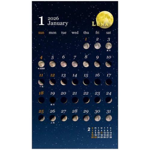 2026TYPE-MOONカレンダー 2026 Lunar Calendar Printable, Digital Download Astrology Print