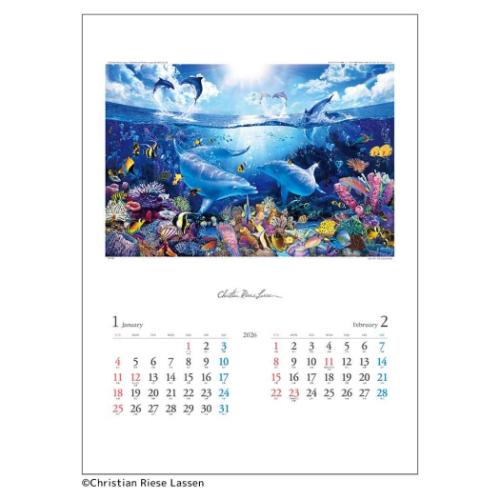 2026 Calendar 壁掛けカレンダー2026年 クリスチャン リース
