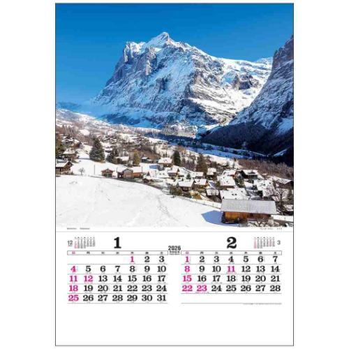30%OFF】2026 Calendar 壁掛けカレンダー2026年 トーハン DX スイス
