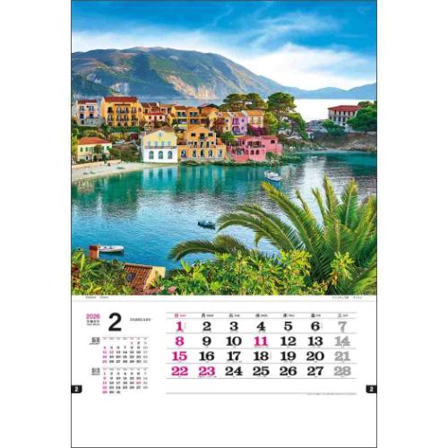 2026 Calendar トーハン ハイDX 世界の美 フイルム 壁掛けカレンダー