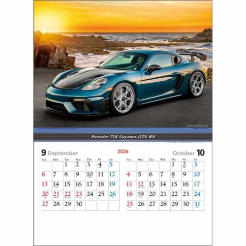 2026 Calendar スーパー スポーツカー 壁掛けカレンダー2026年 フォト