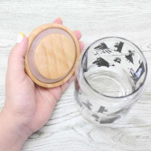 ムーミン 北欧 キャラクター 保存容器 木蓋ガラスキャニスター 620ml