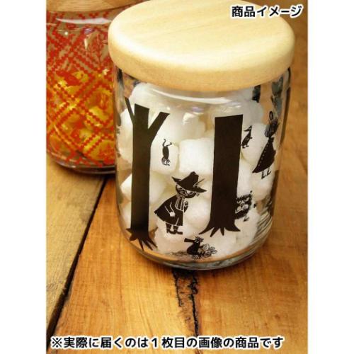 ムーミン 木蓋ガラスキャニスター 620ml 北欧 保存容器 キャラクター
