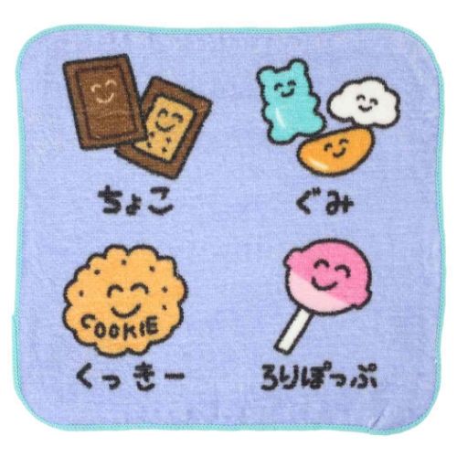 ハンカチタオル ミニタオル 3 コンビニおえかきさん おかし4 オクタニ