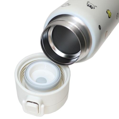 保温保冷水筒 ステンレスワンプッシュボトル350ml ドット たまごっち 東亜金属