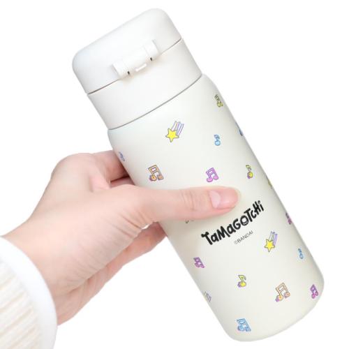 ステンレスワンプッシュボトル350ml たまごっち 保温保冷水筒 東亜金属