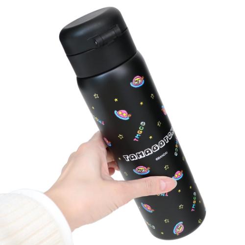 ステンレスワンプッシュボトル480ml たまごっち 保温保冷水筒 東亜金属