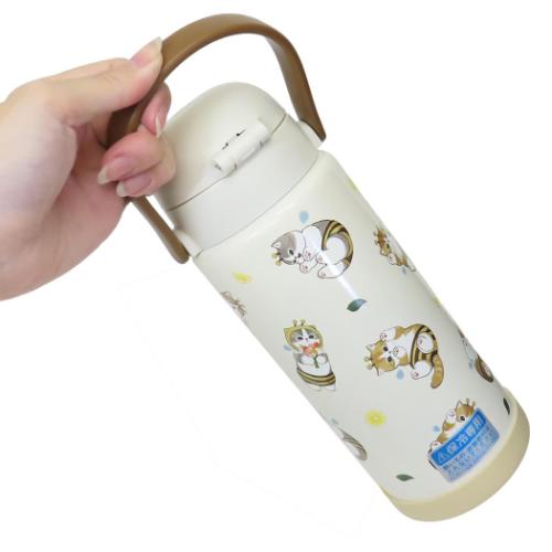 モフサンド モフサンド ステンレスワンプッシュボトル1000ml 保冷水筒 はち