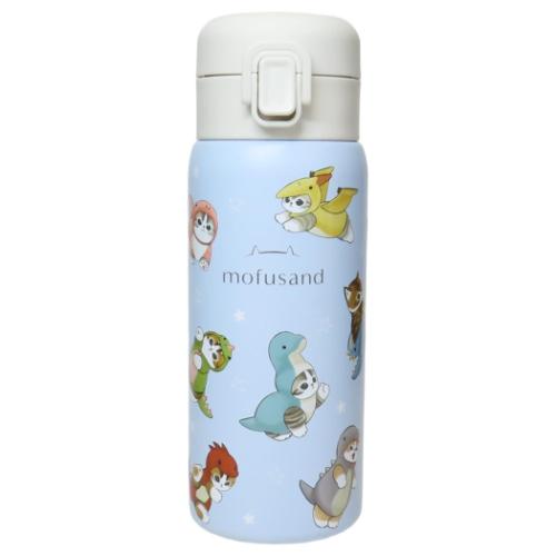 東亜金属 mofusand ステンレスワンプッシュボトル 350ml (水筒・ボトル