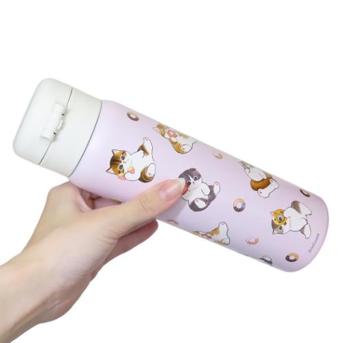 モフサンド 保温保冷水筒 ステンレスワンプッシュボトル 480ml