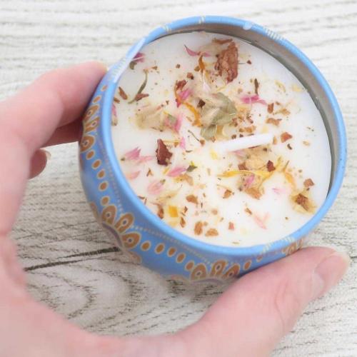 キャンドル フレグランスキャンドル 缶入り ワイルドＷブルーベリー