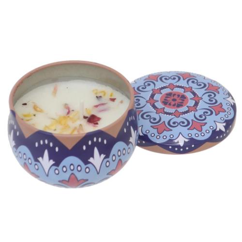 キャンドル フレグランスキャンドル 缶入り バニラ トモコーポレーション