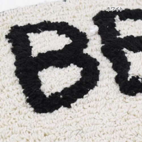 フロアマット マット セミサークル スマイル ホワイト BE HAPPY トモコーポレーション フリーマット インテリア雑貨