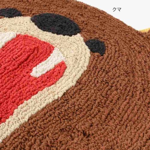 フロアマット マット アニマルグッズ アニマル がおー クマ トモコーポレーション フリーマット