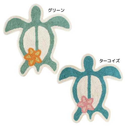 マット フロアマット アニマル プルメリアホヌ トモコーポレーション フリーマット