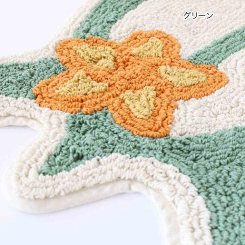 マット フロアマット アニマル プルメリアホヌ トモコーポレーション フリーマット