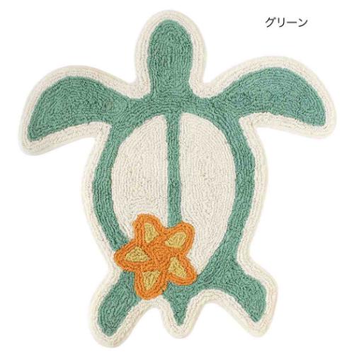 マット フロアマット アニマル プルメリアホヌ トモコーポレーション フリーマット