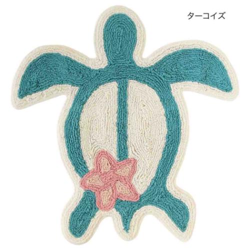 マット フロアマット アニマル プルメリアホヌ トモコーポレーション フリーマット