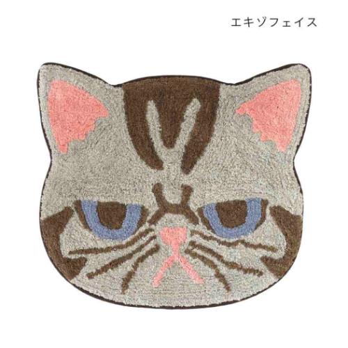 フロアマット アニマルグッズ マット ねこ エキゾフェイス フリーマット 爆買