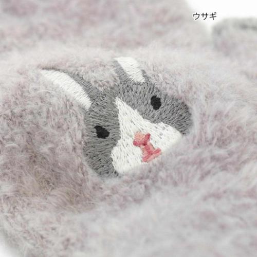 手袋 スマホ手袋 キッズ アニマルグッズ アニマル ウサギ トモコーポレーション 防寒用品 子供用手袋 5本指タイプ ウォーマー雑貨