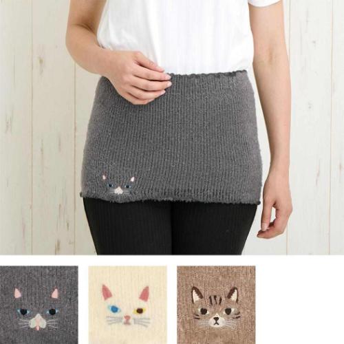 腹巻き アニマルグッズ ハラマキ ねこ オッドアイ あったかグッズ 防寒 ウォーマー雑貨