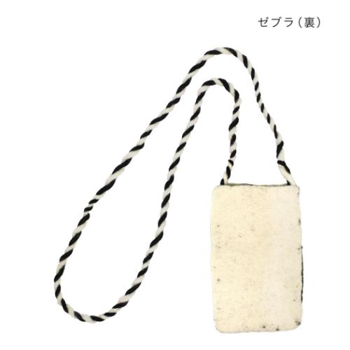 スマホポーチ スマホポシェット ゼブラ トモコーポレーション ミニショルダー