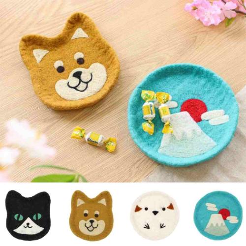 卓上収納 アニマルグッズ シェイプトレー ねこ ハチワレネコ アクセサリートレイ プレゼント